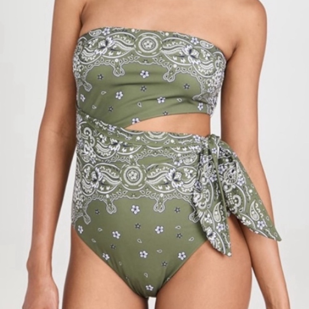 Brand new zimmermann sculpt scarf bandana one piece